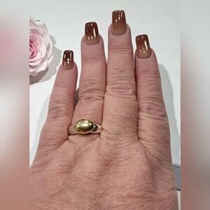 Sterling Silver Gold Plated Ring Womens Jewelry